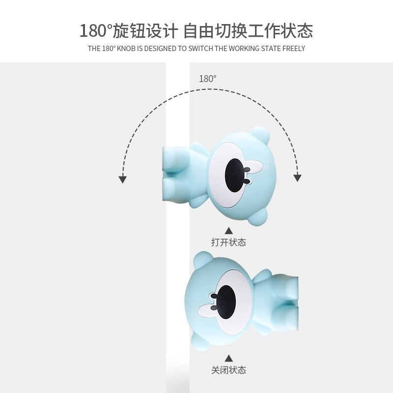 Safety children's door stop anti-pinch hand door card baby door stop door closing artifact anti-collision windproof silicone door stop punch-free - image 2