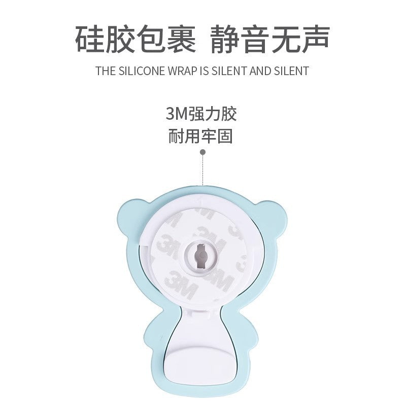 Safety children's door stop anti-pinch hand door card baby door stop door closing artifact anti-collision windproof silicone door stop punch-free - image 3