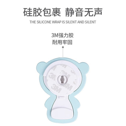 Safety children's door stop anti-pinch hand door card baby door stop door closing artifact anti-collision windproof silicone door stop punch-free - image 3