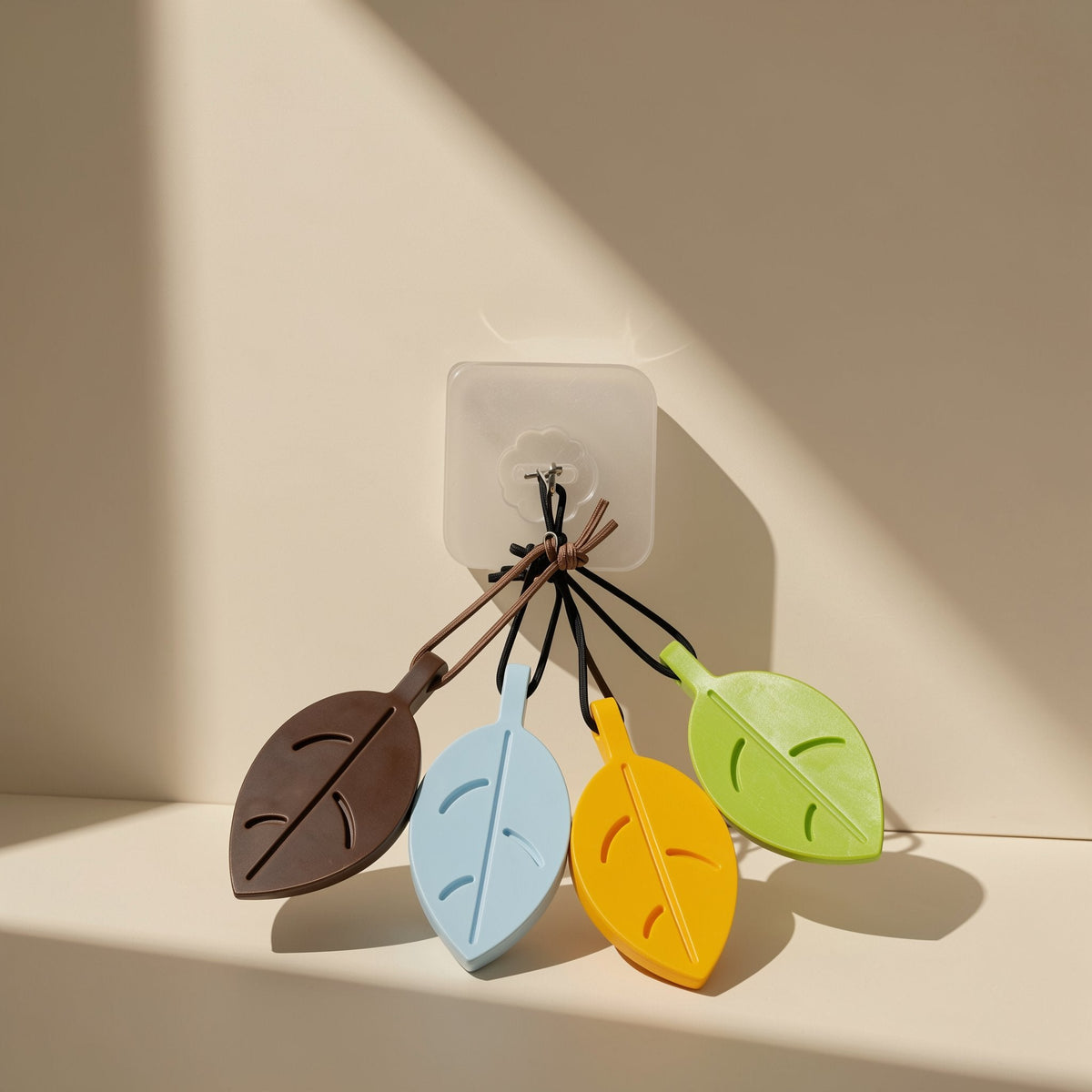 Leaf-shaped silicone door stop described as thickened, windproof, and an anti-pinch hand safety door card - view 5