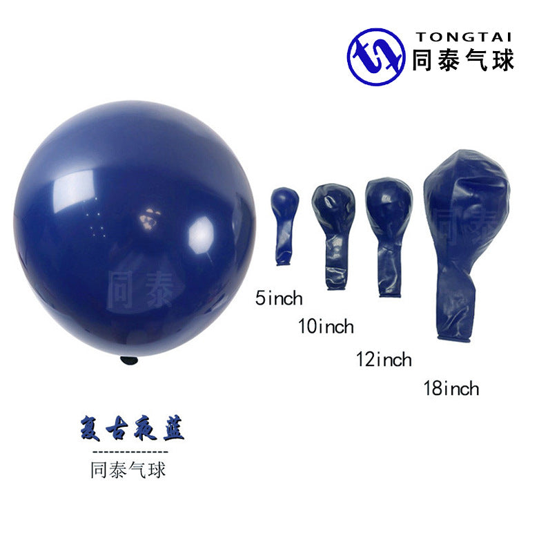 5-inch 10-inch 12-inch Pearl night blue ink blue balloon cross-border baby boy birthday party decoration opening wedding decoration - image 2