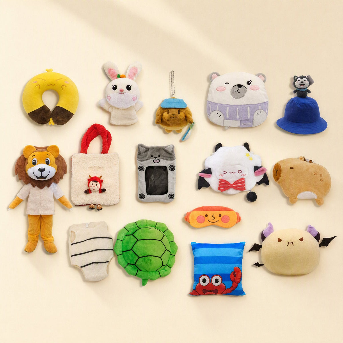Custom animal plush doll made with short plush, polyester fiber, and PP cotton filling - view 3