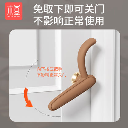 Door stop anti-pinch hand door card door clip children close door mute artifact door stop card door stop holder plug baby anti-collision - image 4