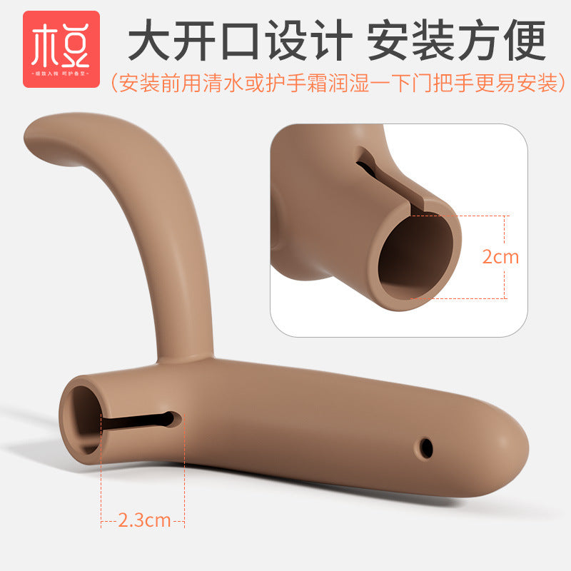 Door stop anti-pinch hand door card door clip children close door mute artifact door stop card door stop holder plug baby anti-collision - image 5