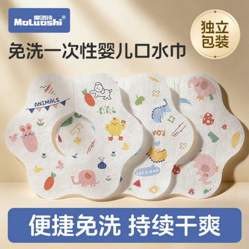 Baby bib Disposable bib baby bib waterproof 360 degrees anti-spitting milk gauze newborn bib - image 3