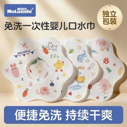 Baby bib Disposable bib baby bib waterproof 360 degrees anti-spitting milk gauze newborn bib - image 3