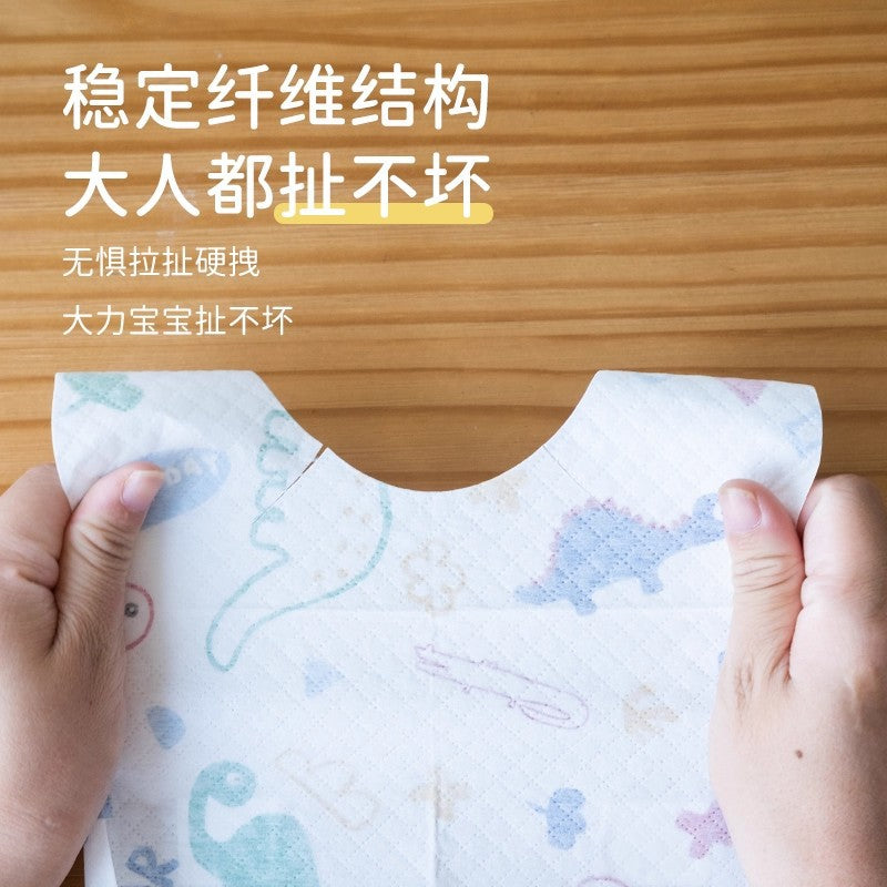 Disposable bib for babies and children individually packaged for eating children feeding bib disposable waterproof bib baby bib - image 4