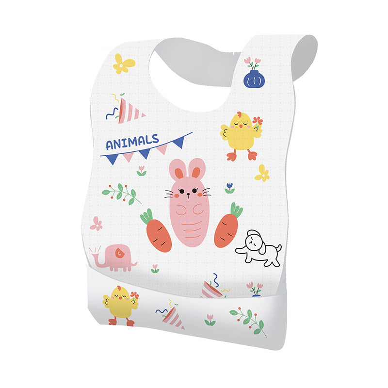 Disposable bib for babies and children individually packaged for eating children feeding bib disposable waterproof bib baby bib - image 5