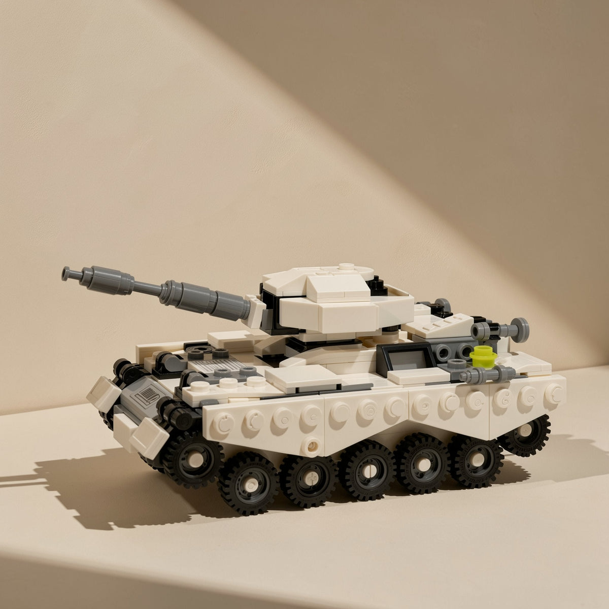 Plastic tank building blocks for assembling a vehicle