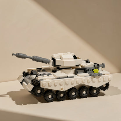 Plastic tank building blocks for assembling a vehicle