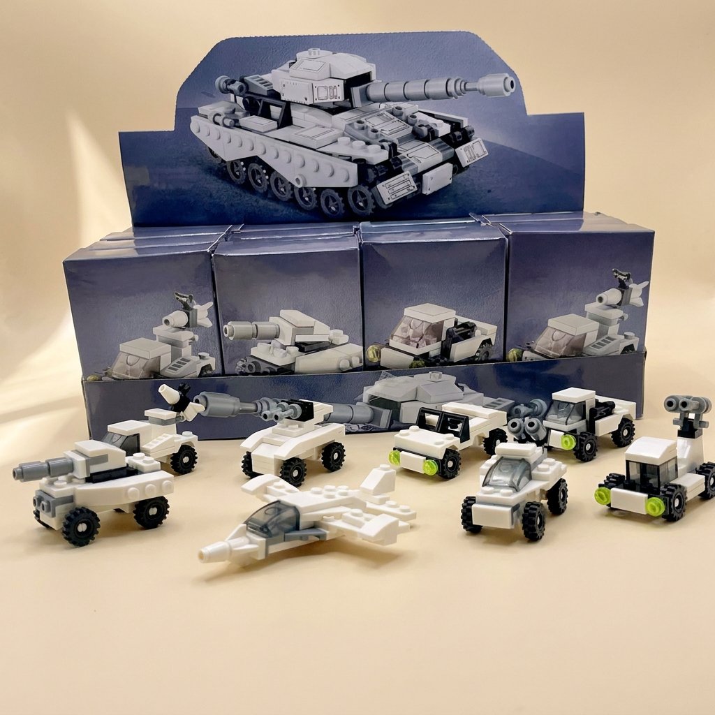 Plastic tank building blocks for assembling a vehicle - view 2