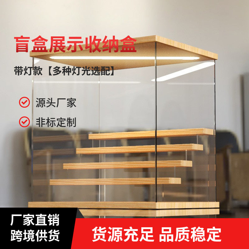 Blind Box Storage Box Display Rack Hand-held Toy Display Cabinet Dustproof Acrylic Transparent Hand-held Display Box Cross-border - image 1