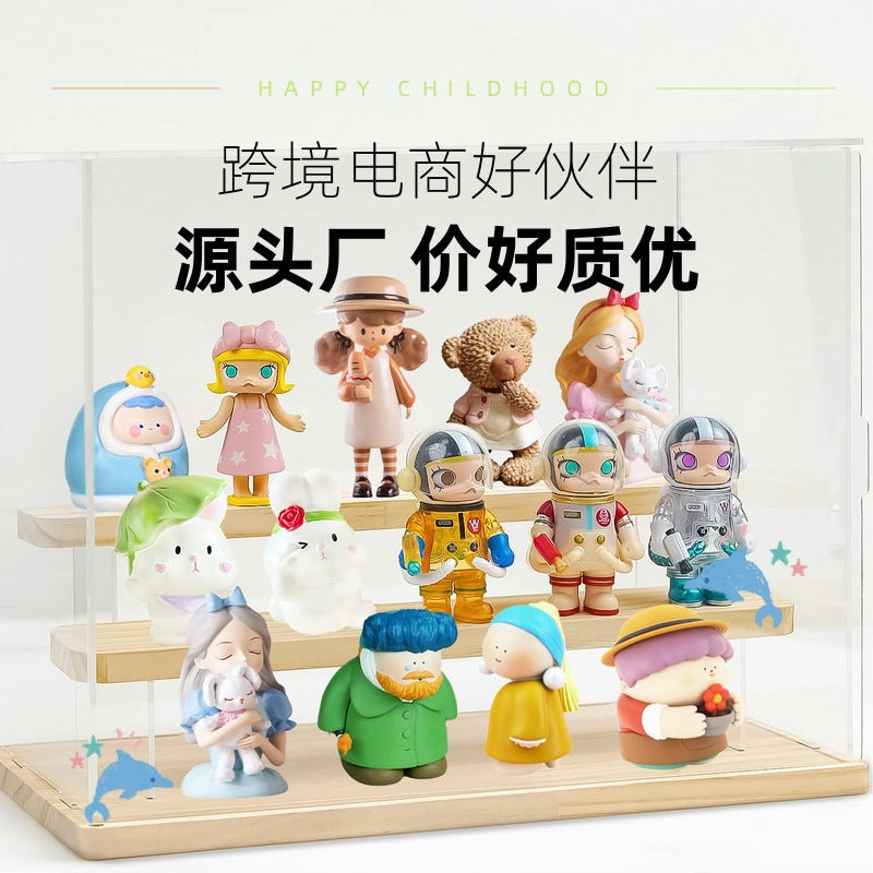 Blind Box Storage Box Display Rack Hand-held Toy Display Cabinet Dustproof Acrylic Transparent Hand-held Display Box Cross-border - image 2