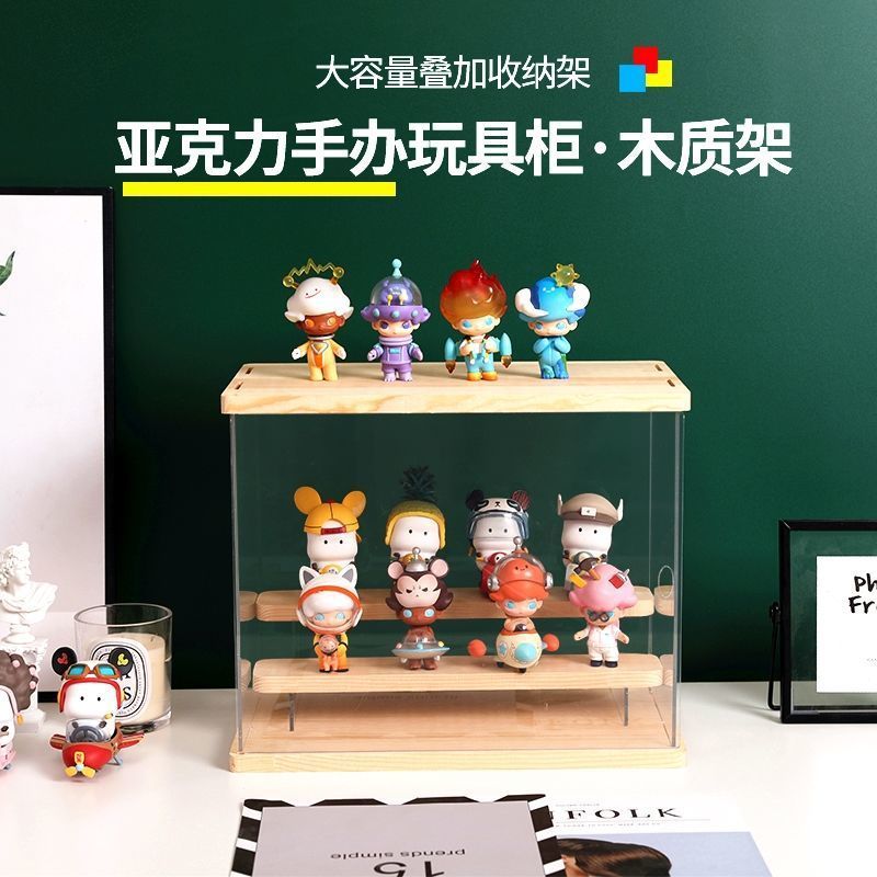 Blind Box Storage Box Display Rack Hand-held Toy Display Cabinet Dustproof Acrylic Transparent Hand-held Display Box Cross-border - image 4