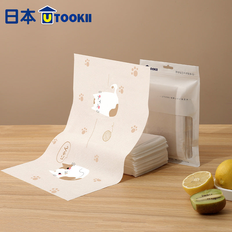 Japan Utookii Disposable Placemat Household Kidsren's Baby Infant Primary School Student Food Grade Waterproof - image 1