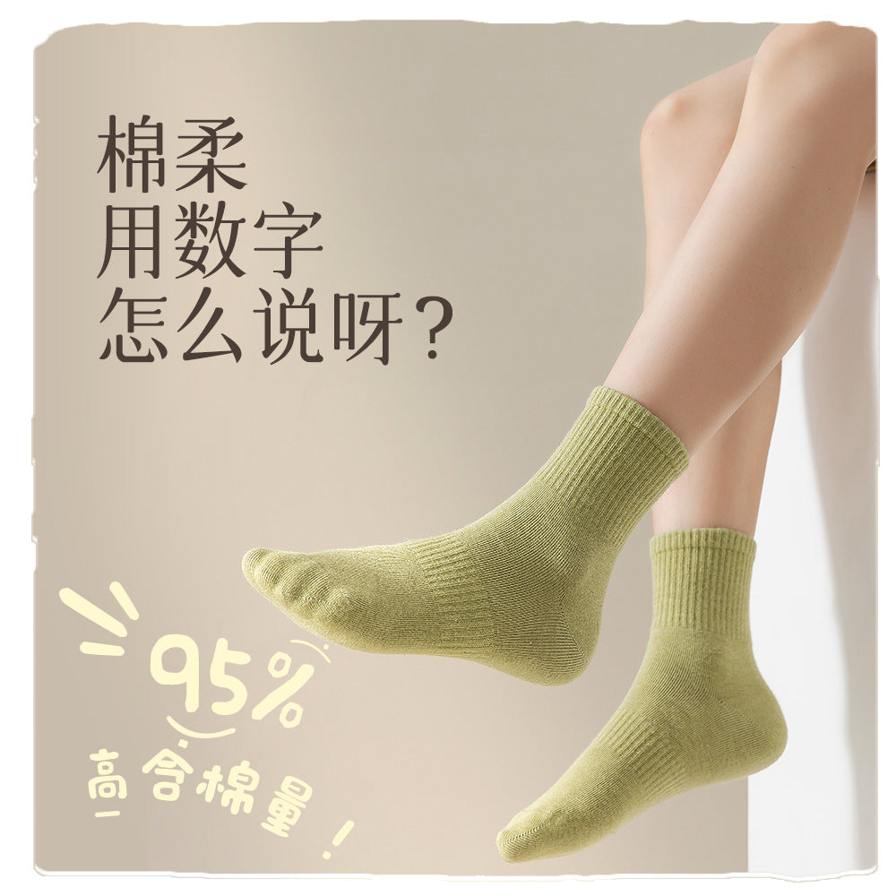 Children's Socks Boys' Pure Cotton Spring and Autumn Baby Boys' Mid-Tube Socks Autumn and Winter Girls' Pure Cotton Socks Cotton Socks - image 4
