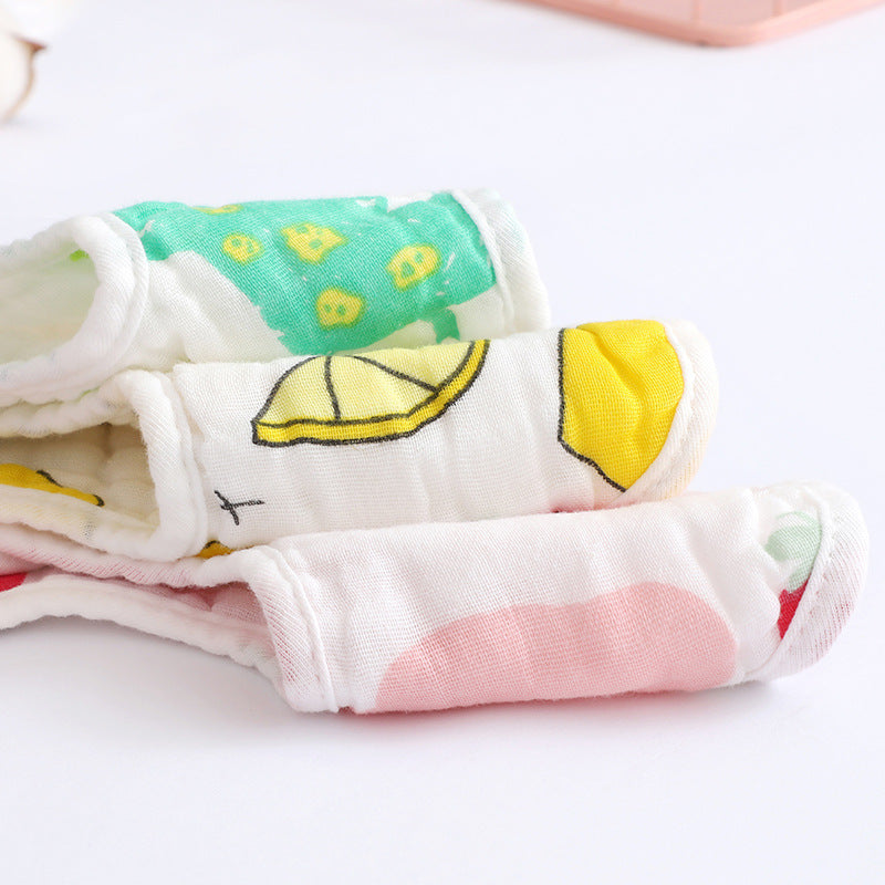 Saliva Pure Cotton Baby Bib 360 Degree Six Layers Newborn Baby Gauze Petal Bib Manufacturer Wholesale - image 3