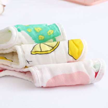 Saliva Pure Cotton Baby Bib 360 Degree Six Layers Newborn Baby Gauze Petal Bib Manufacturer Wholesale - image 3