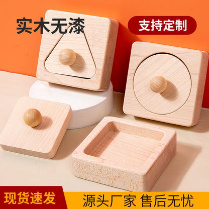 Geometric Matching Toys Cross-border Hand-held Board Cognitive Teaching Aids Early Education Educational Baby Toys Over 6 Months - image 1