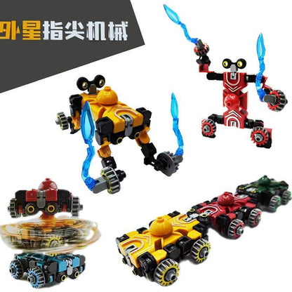 Tiktok same style alien fingertip rotating deformation mechanical gyro parent-child interaction creative decompression educational gyro toy - image 1