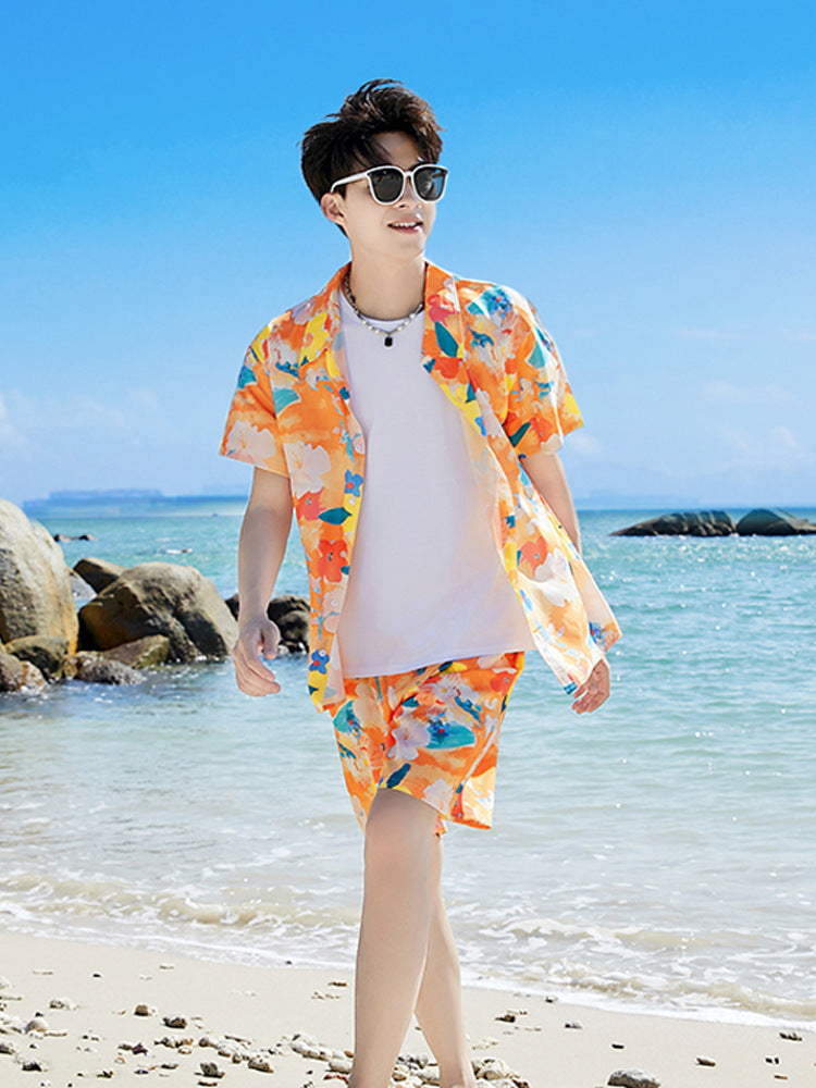 Online celebrity parent-child wear summer wear a family of three and four bohemian mother and daughter dress travel vacation beach suit - image 5