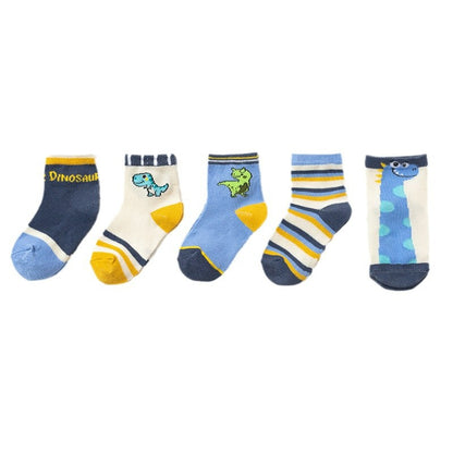 5 Pairs (Set) Baby Socks Four Seasons Cartoon Cute Fruit Animal Baby Children's Socks - image 4