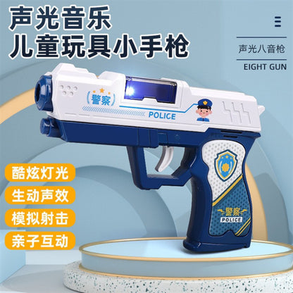 Children's baby police toy gun simulation electric projection sound and light 0-1 years old 3 girls boys gift toys wholesale - image 1