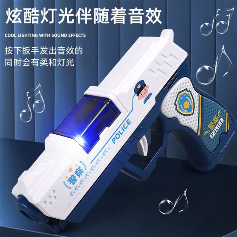 Children's baby police toy gun simulation electric projection sound and light 0-1 years old 3 girls boys gift toys wholesale - image 2