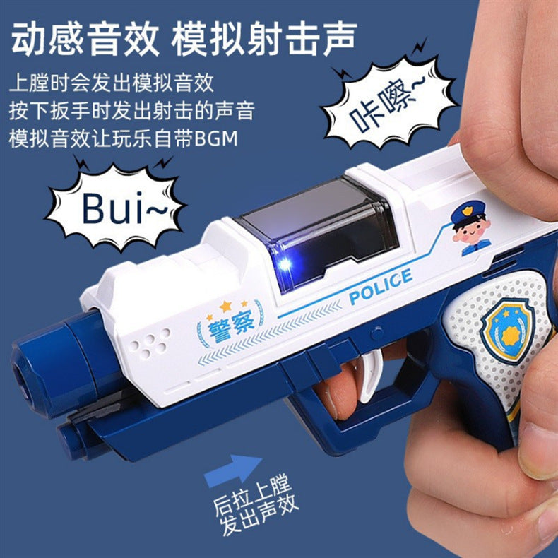 Children's baby police toy gun simulation electric projection sound and light 0-1 years old 3 girls boys gift toys wholesale - image 4