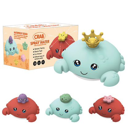 Automatic induction whale water ball toy frog crab octopus rotating water ball swimming baby bath toy - image 5