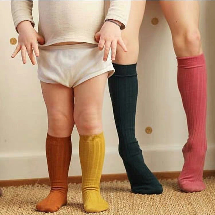Spanish Kidsren's Socks Pit Socks Plain Mid-Length Socks Ins Popular Baby Socks Student Socks Sports Socks - image 4