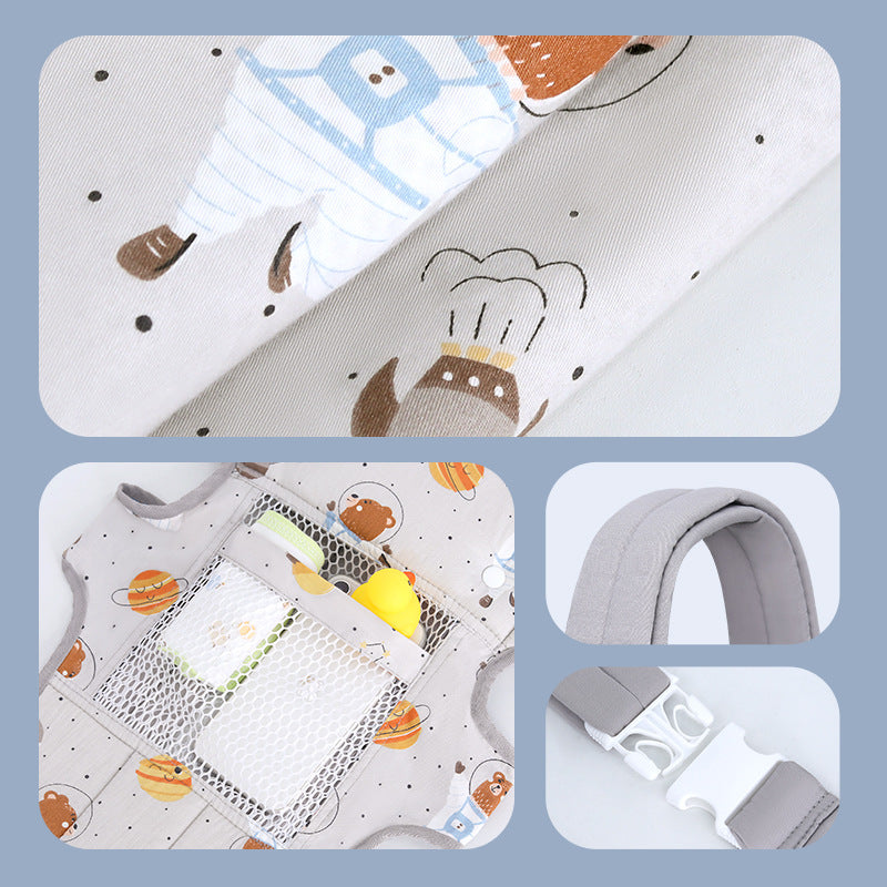Baby strap baby front and rear dual-use outing simple newborn horizontal front holding four seasons baby holding artifact free hands - image 4