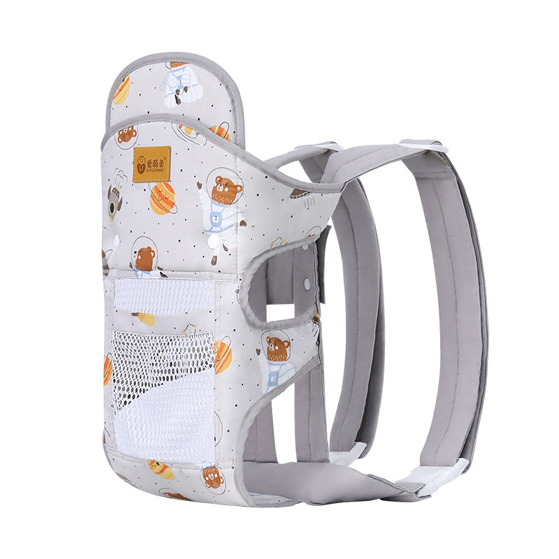 Baby strap baby front and rear dual-use outing simple newborn horizontal front holding four seasons baby holding artifact free hands - image 5
