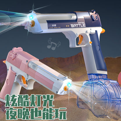 2024 Cross-Border Children's Summer Lighting Fully Automatic Burst Rechargeable Electric Water Gun Glock Boy Water Toy - image 4