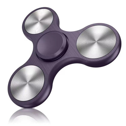 Fidget Spinner Leakage Aluminum Alloy Finger Spinner Stainless Steel Large Three-yuan Magic Decompression Rotating Toy - image 5