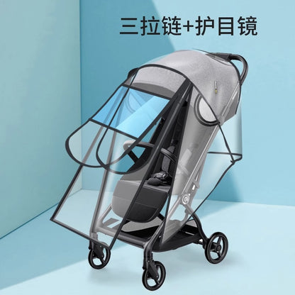 Beipesi stroller rain cover stroller windproof rain cover children baby dust-proof canopy walking baby artifact raincoat - image 4