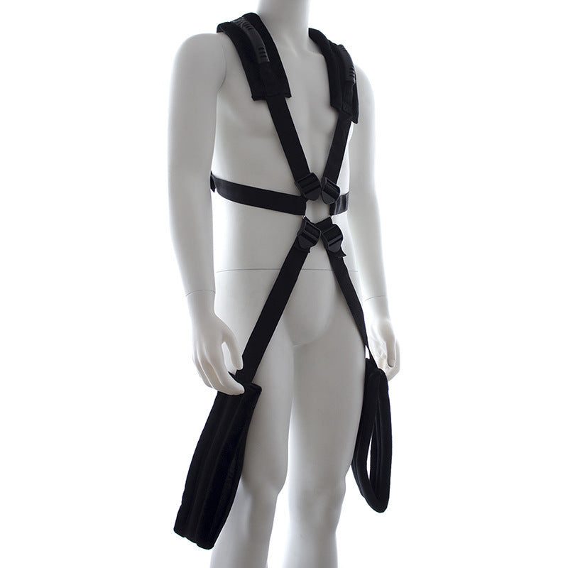Adult sexy backpack men and women hug each other alternative sex products toy posture help labor-saving with swing - image 1