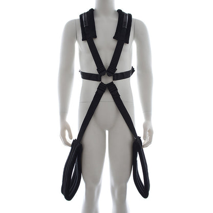 Adult sexy backpack men and women hug each other alternative sex products toy posture help labor-saving with swing - image 3