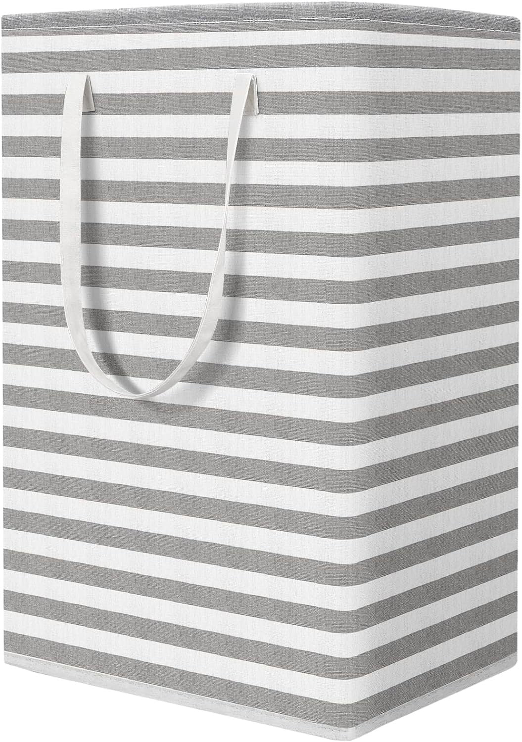 Cross-border Amazon folding moisture-proof striped laundry basket home laundry basket storage basket clothing toy storage basket - image 2