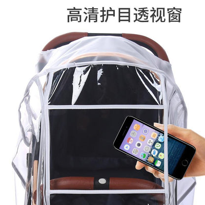 Baby Stroller Windproof Cover, Rain Cover, Universal Type, Winter Warm Baby and Child Rain Cover, Stroller Raincoat - image 3