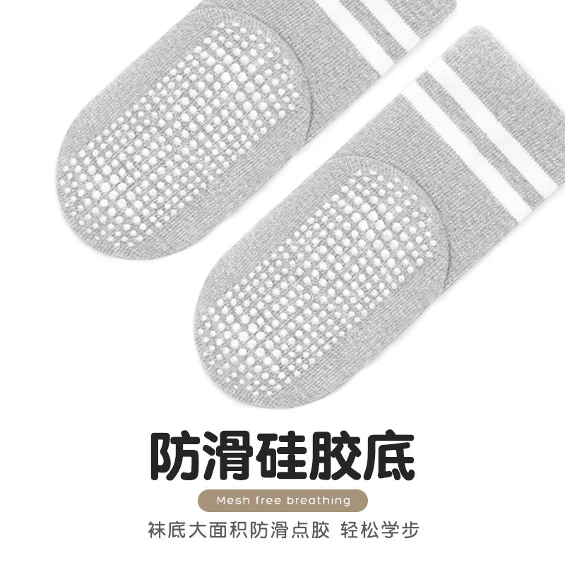 Children's floor socks dispensing non-slip baby cotton socks summer mesh children's socks home socks 1-12 years old middle and big children - image 3