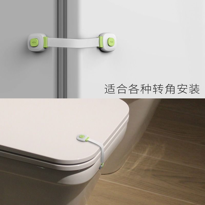 Children's safety lock protective drawer lock baby anti-pinch hand multi-functional baby anti-open refrigerator cabinet cabinet door lock - image 4
