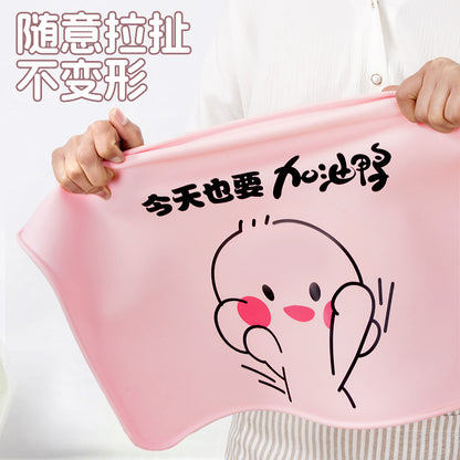 Food Grade Silicone Placemat baby children waterproof non-slip insulation mat easy to clean Primary School students lunch dining cloth - image 4