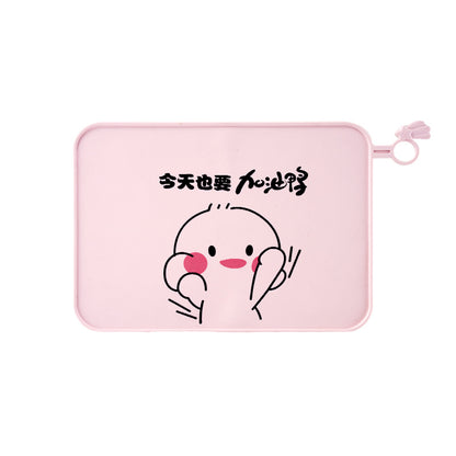 Food Grade Silicone Placemat baby children waterproof non-slip insulation mat easy to clean Primary School students lunch dining cloth - image 5