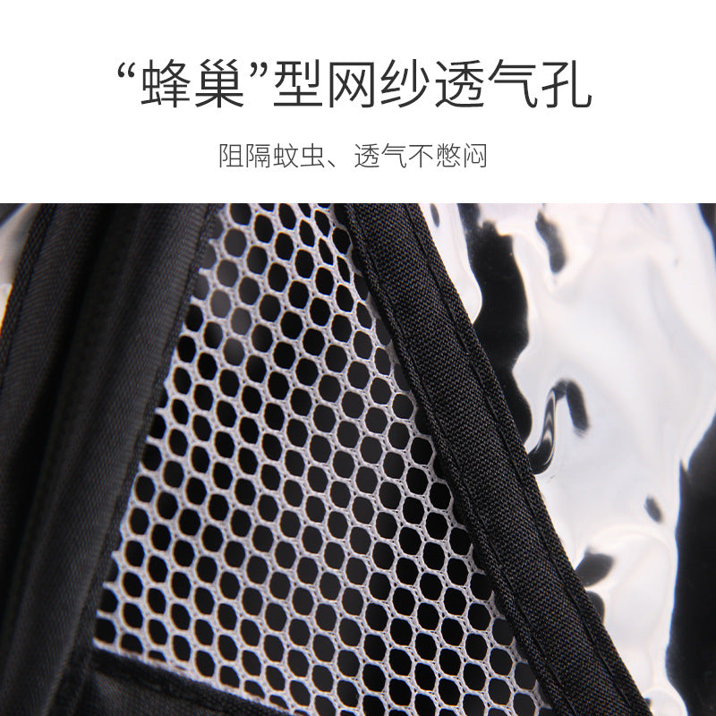 Baby Stroller Rain Cover, Children's Stroller Umbrella, Stroller Windproof and Warm Cover, Baby Stroller Winter Raincoat - image 4
