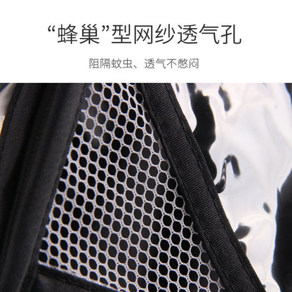 Baby Stroller Rain Cover, Children's Stroller Umbrella, Stroller Windproof and Warm Cover, Baby Stroller Winter Raincoat - image 4