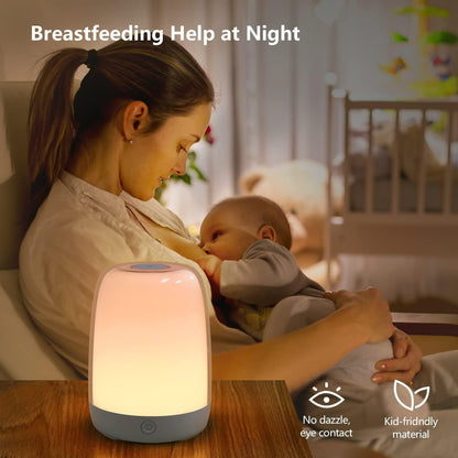 New Simulation Sunrise Wake-Up Light Led Digital Alarm Clock Light Baby Sleeping Light Bedside Atmosphere Night Light - image 2