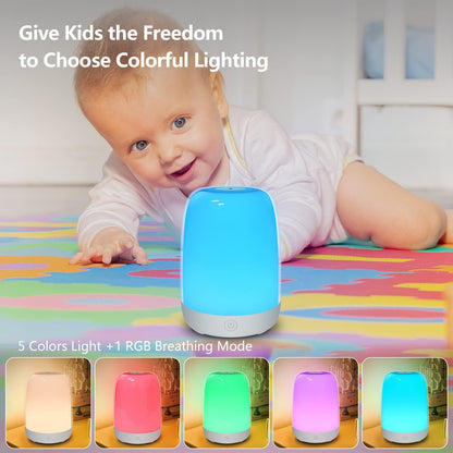 New Simulation Sunrise Wake-Up Light Led Digital Alarm Clock Light Baby Sleeping Light Bedside Atmosphere Night Light - image 4