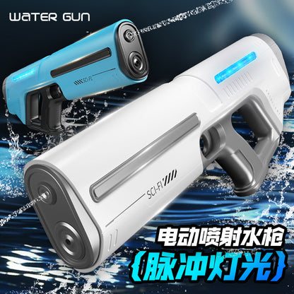 New Cross-Border High-End Cool Electric Continuous Water Gun with Large Capacity, Children's Water Toy for Water Fights, Light-Up Water Gun - image 3