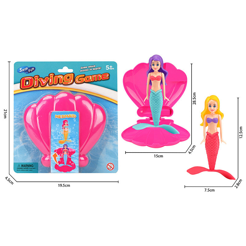 New Cross-border Summer Diving Toy Children's Swimming Pool Training Play Water Black Short Hair Luminous Swivel Mermaid Snake - image 5
